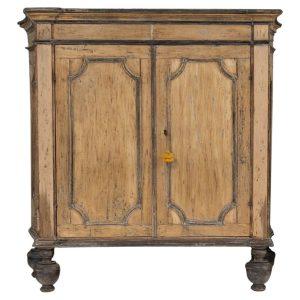 18th C. Italian Birch & Maple Wood Armoire Cabinet in the Baroque Style