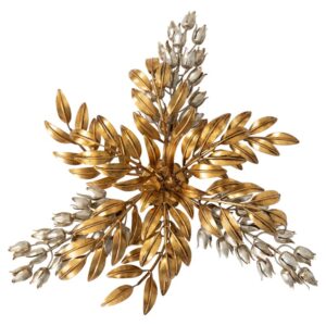 Mid Century German Ceiling Light or Wall Sconce Appliqué by Hans Kögl