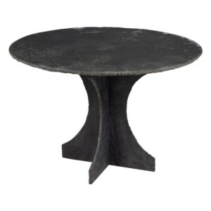 Mid Century French Round Slate Table