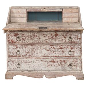 19th c. Swedish Bureau Desk / Secretary in Original Paint