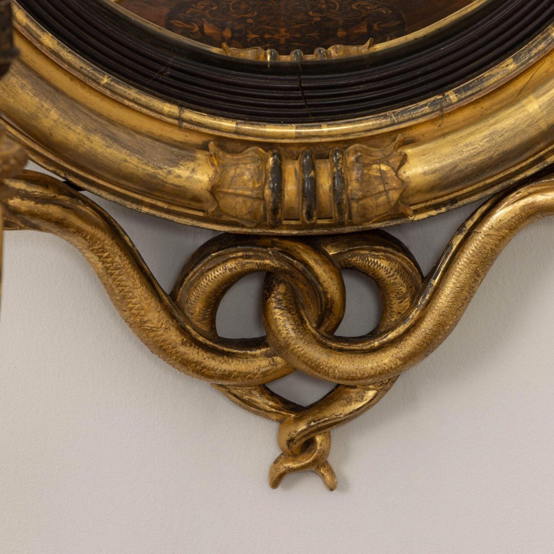 11_2262_19th_century_English_Regency_eagle_convex_mirror_with_candle_arms_in_original_gilt_011
