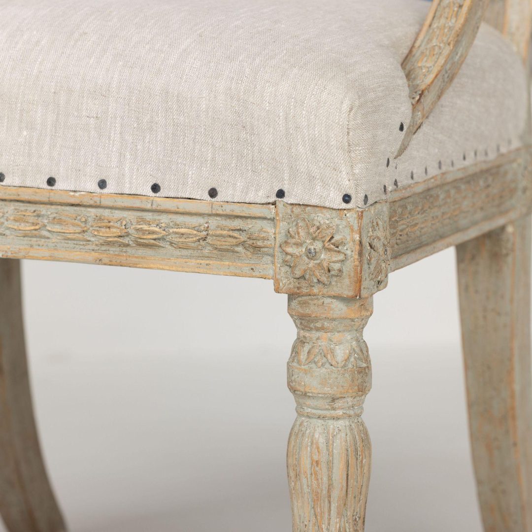 12_2164_B_19th_century_Swedish_Gustavian_upholstered_painted_barrel_back_chair-0013