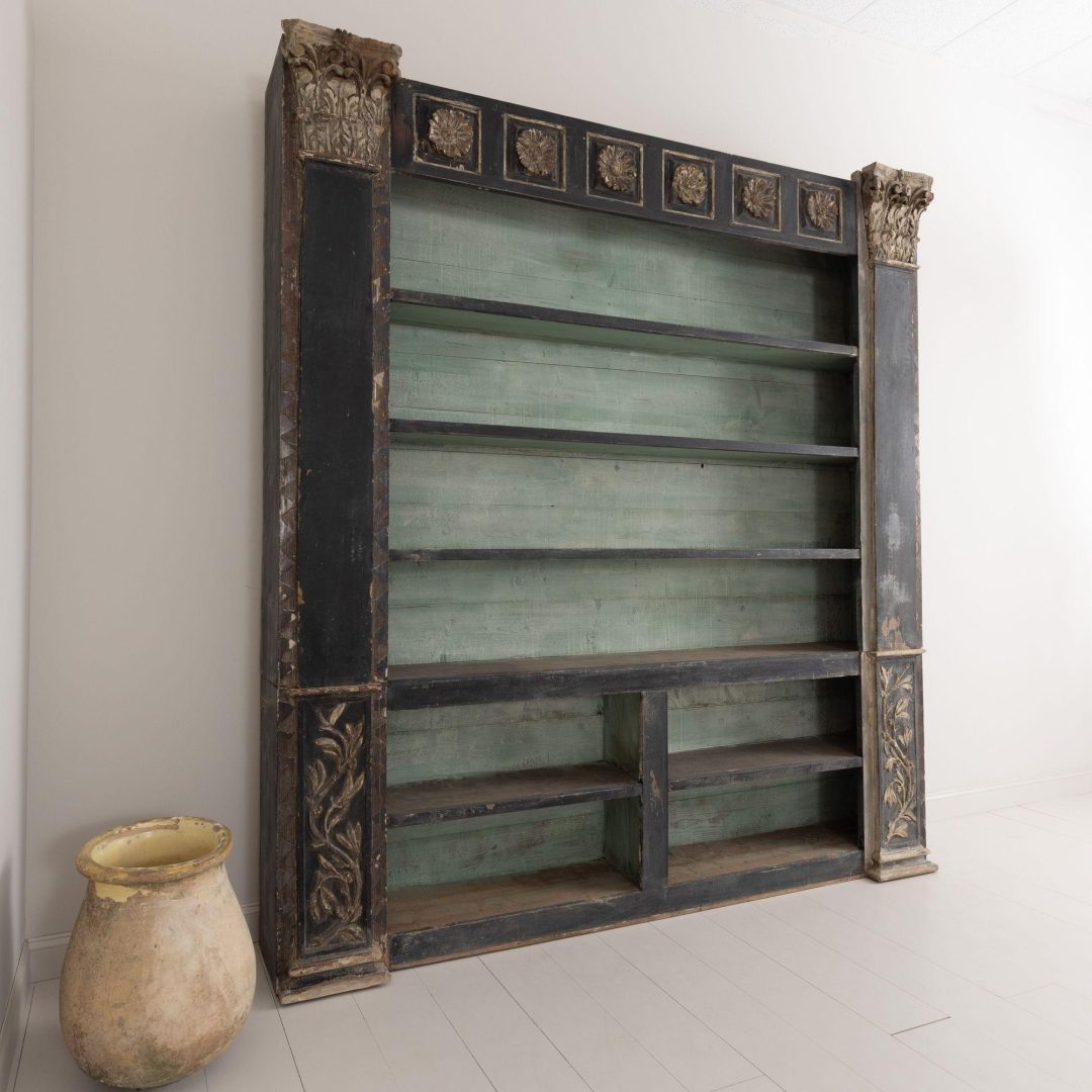 15_2100_17th_century_french_monumental_original_paint_silver_leaf_bibliotheque_bookcase_5