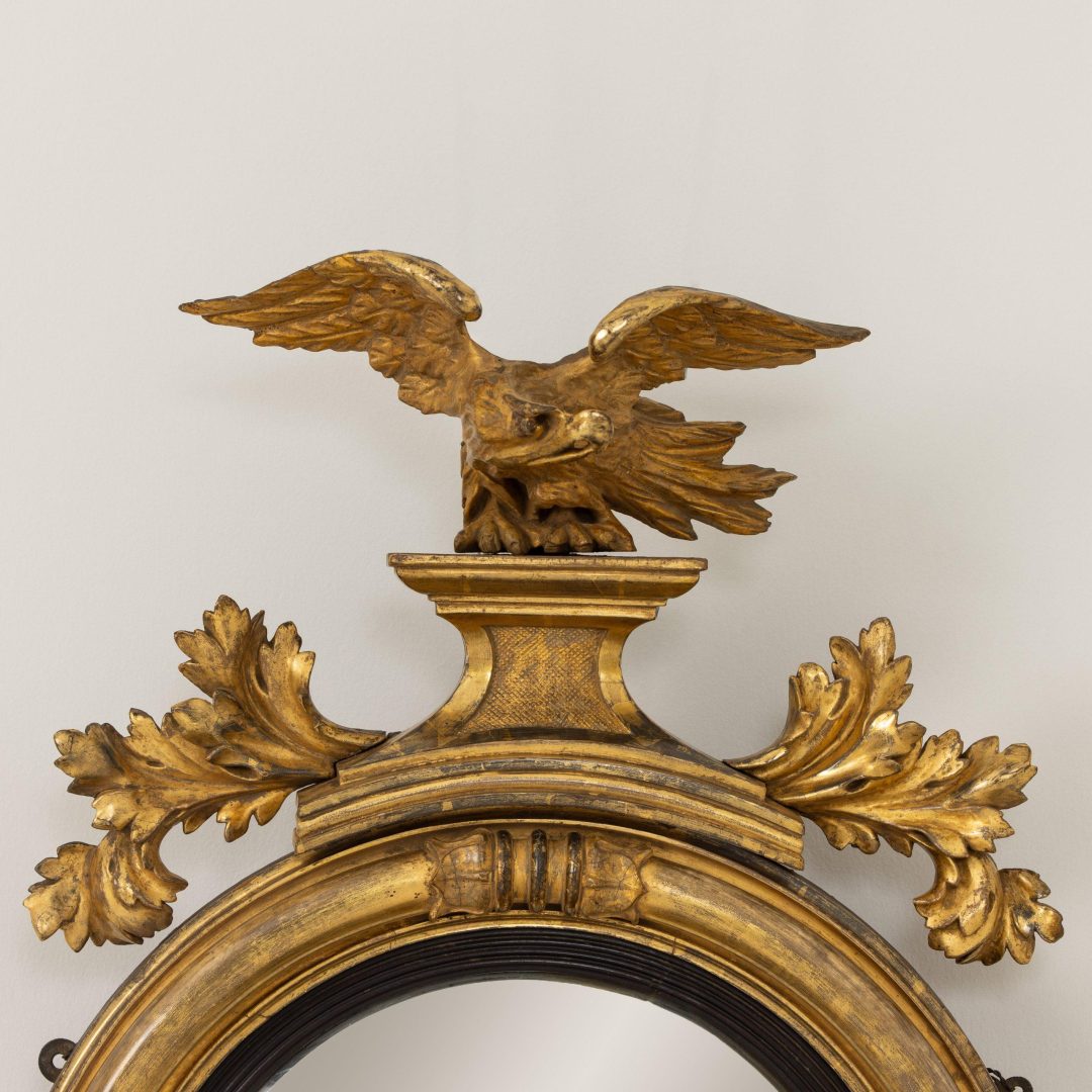 2262_19th_century_English_Regency_eagle_convex_mirror_with_candle_arms_in_original_gilt_006_2