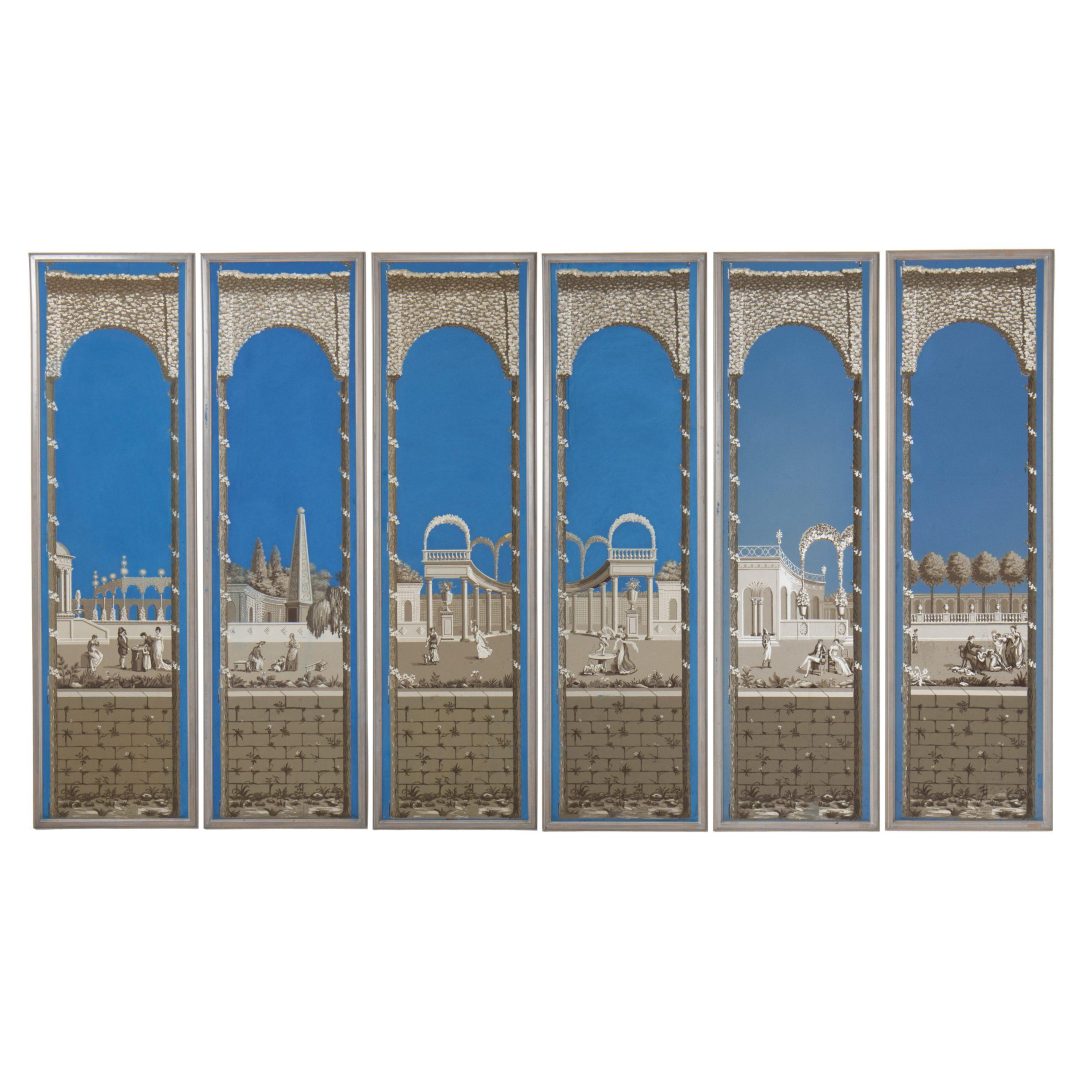 2311_Six_19th_century_French_framed_panoramic_wallpaper_panels-0001-whitebg