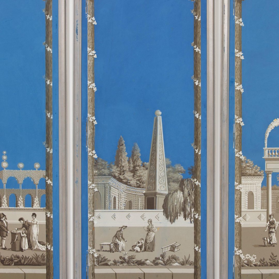 2311_Six_19th_century_French_framed_panoramic_wallpaper_panels-0006