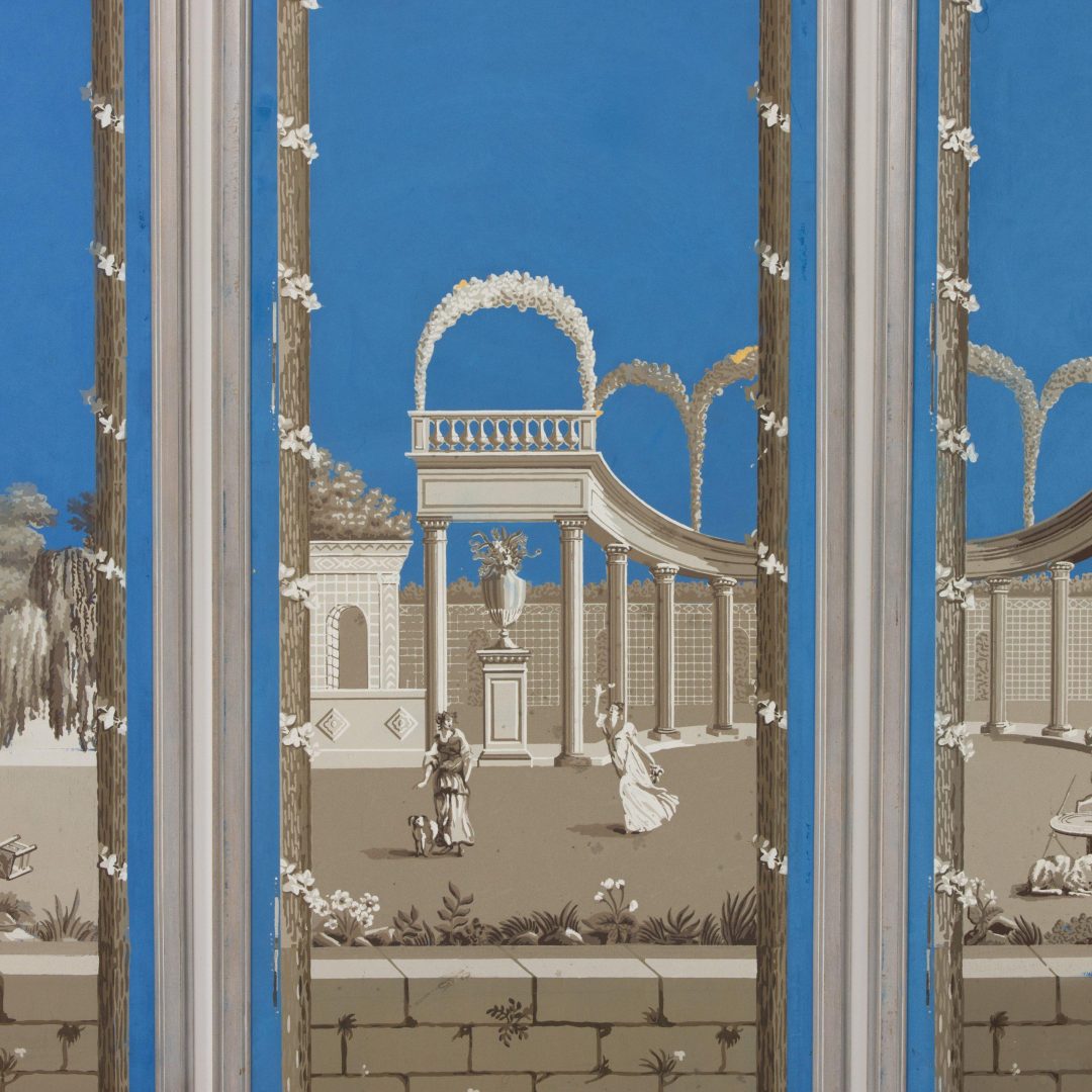 2311_Six_19th_century_French_framed_panoramic_wallpaper_panels-0009