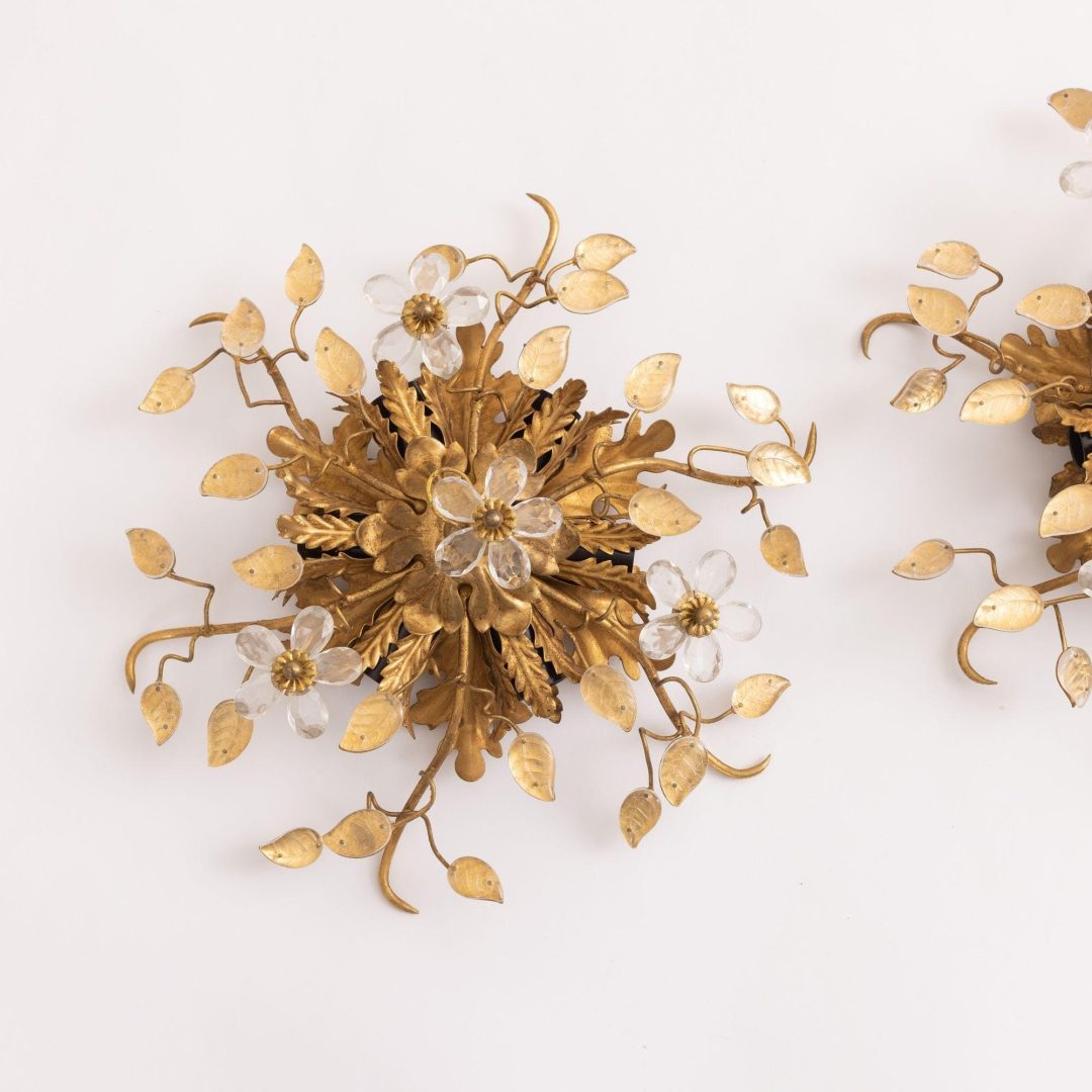 2_2029_mid_century_french_maison_bagues_style_gold_leaf_glass_ceiling_light_sconce_24