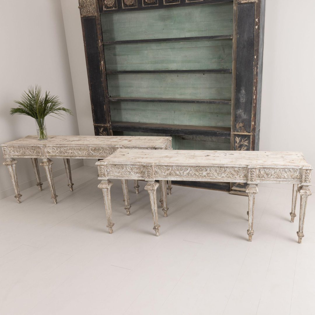 2_2060_italian_neoclassical_style_long_painted_carved_console_tables_5