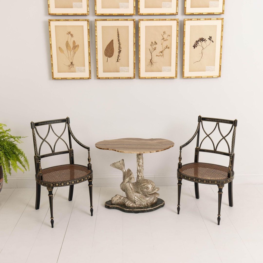 2_2263_19th_century_Italian_dolphin_table_in_original_silver_leaf_003