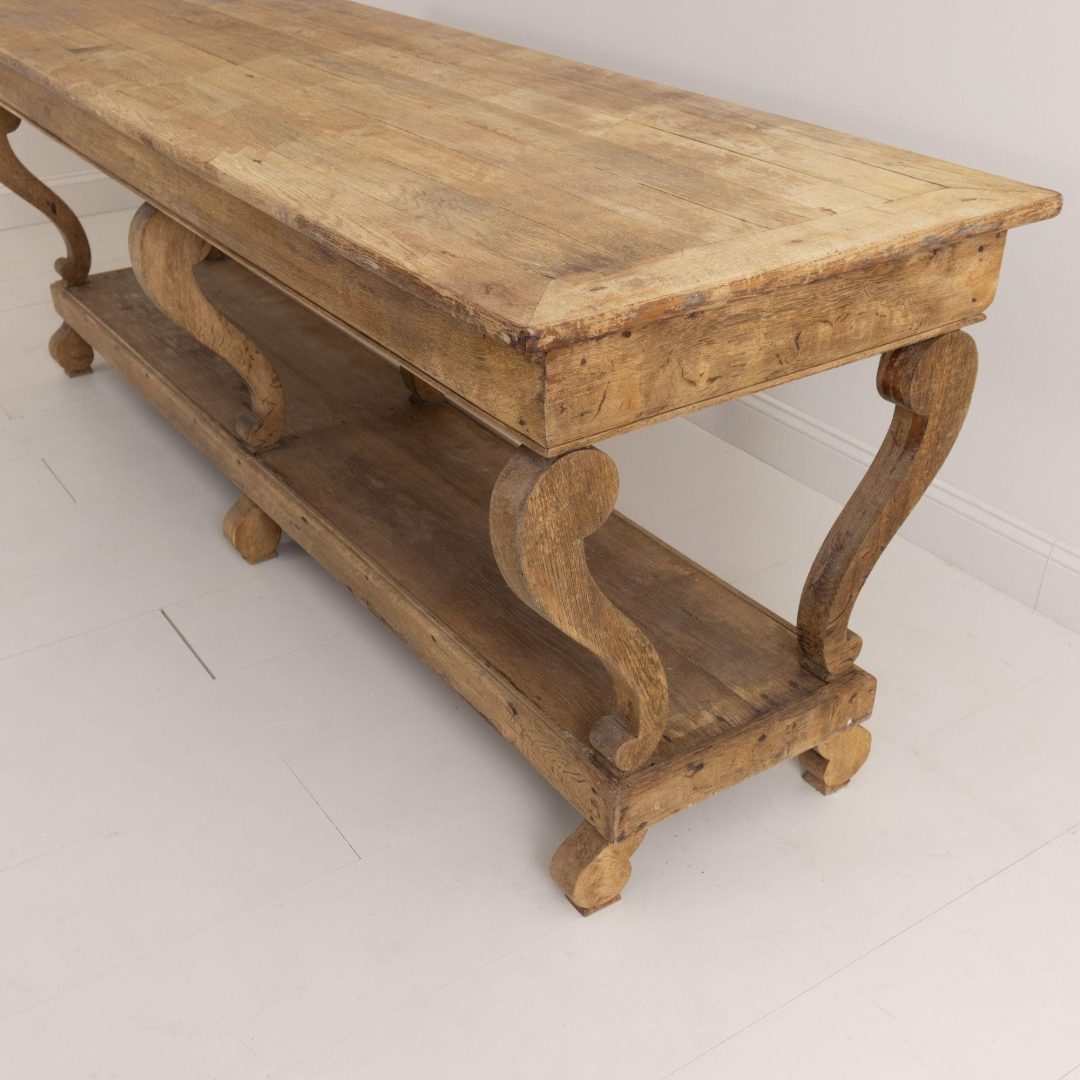 4_2094_19th_century_french_natural_oak_drapers_table_7