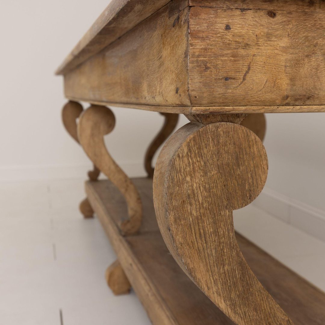 5_2094_19th_century_french_natural_oak_drapers_table_13