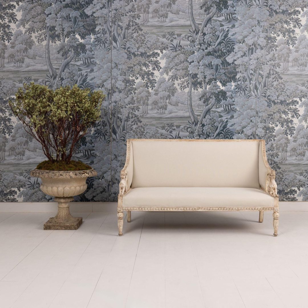6_2283_19th_century_Swedish_Gustavian_griffin_sofa_bench_in_original_paint-0001