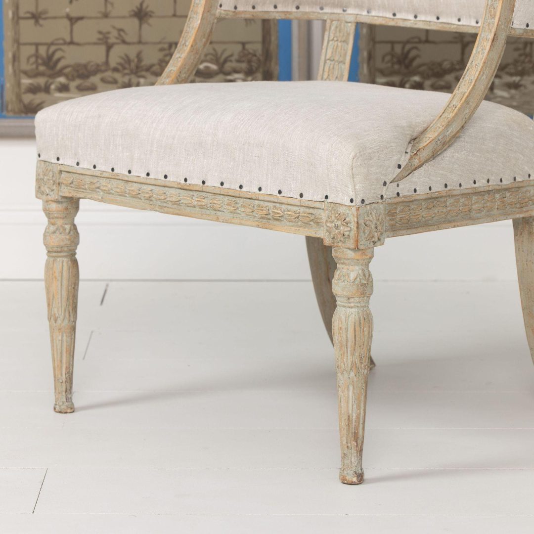 7_2164_B_19th_century_Swedish_Gustavian_upholstered_painted_barrel_back_chair-0008