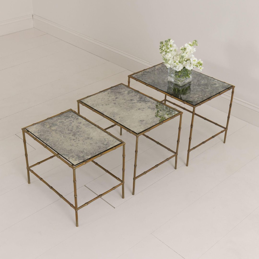 8_2033_mid_century_modern_french_trio_maison_bagues_bronze_mirror_nesting_tables_12