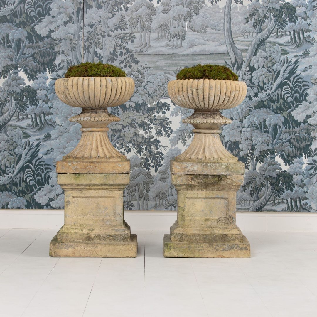 8_2341_19th_century_Scottish_buff_terracotta_urns_on_plinths-0001