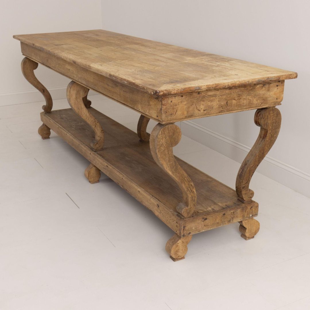 9_2094_19th_century_french_natural_oak_drapers_table_9