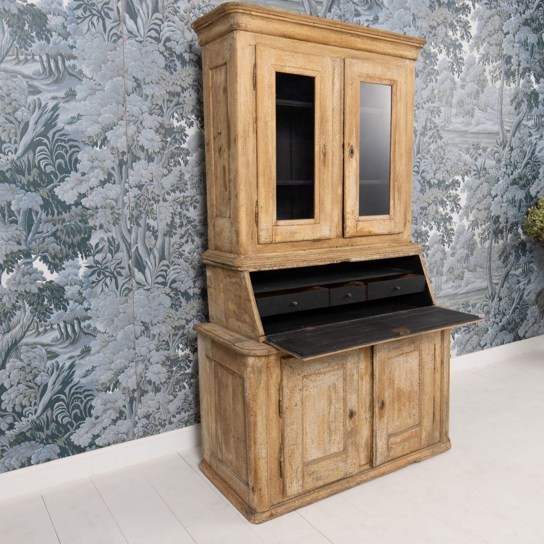 9_2306_19th_century_swedish_vitrine__secretary_in_original_paint-0016